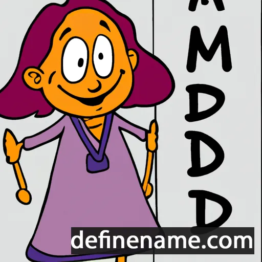 cartoon of the name Meida