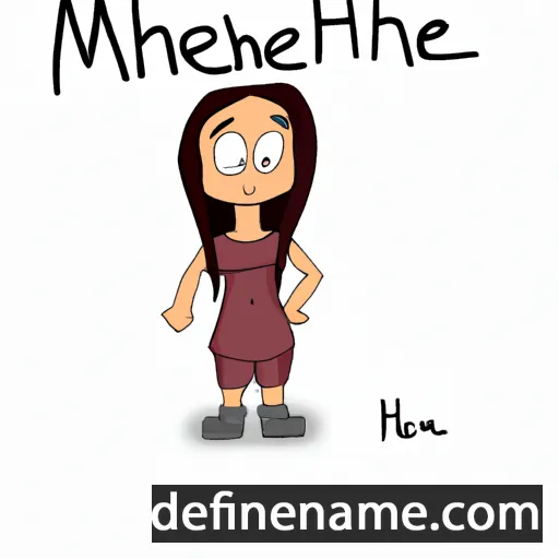 cartoon of the name Meihane