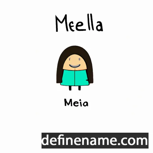 cartoon of the name Meiliana