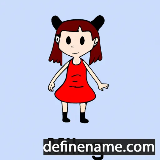 cartoon of the name Meiling