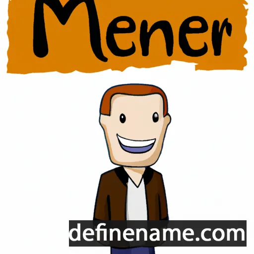 cartoon of the name Meinar