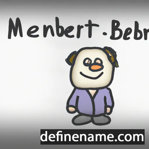 cartoon of the name Meinbert