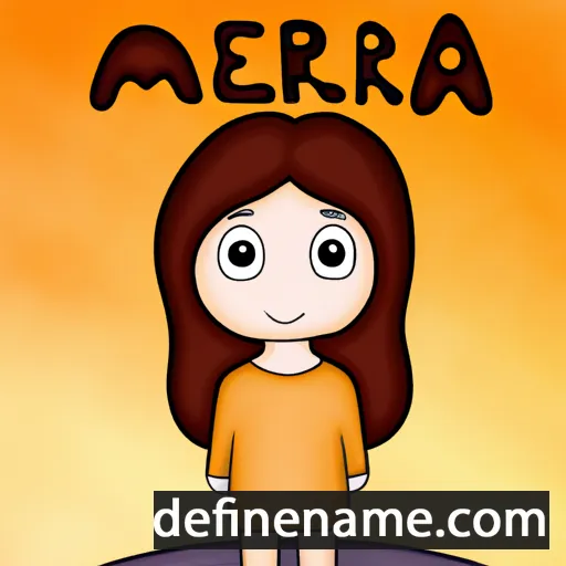 cartoon of the name Meira