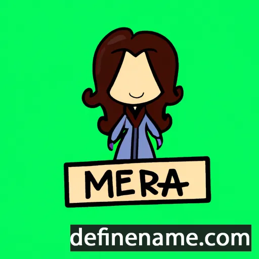 cartoon of the name Meirah