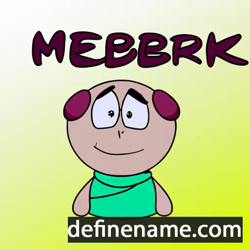 cartoon of the name Meirambek