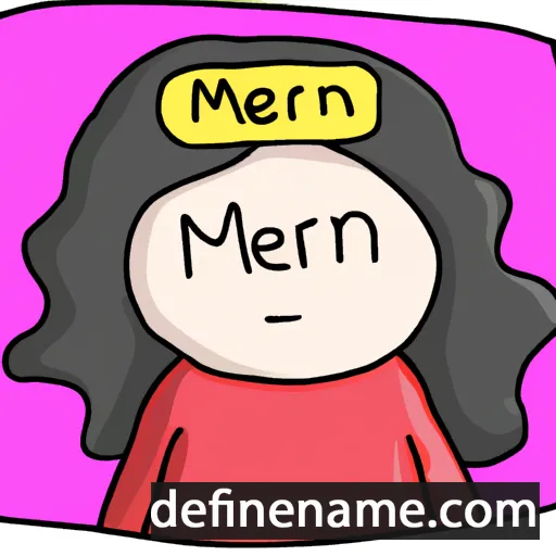 cartoon of the name Meiran