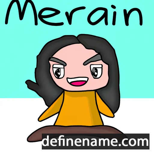 cartoon of the name Meiran