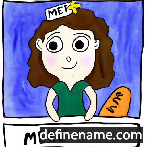 cartoon of the name Meirav