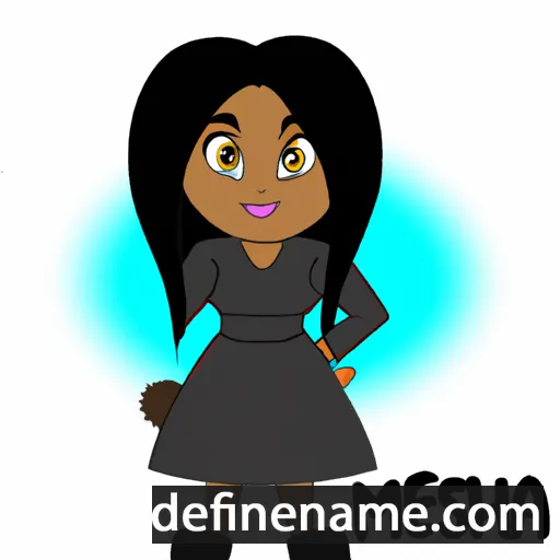 cartoon of the name Meisha