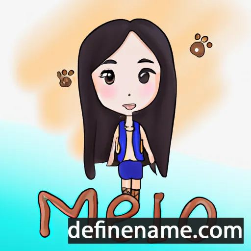 cartoon of the name Meixiao