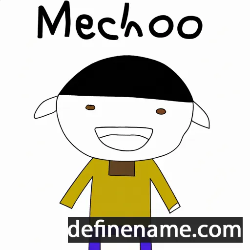 cartoon of the name Meizhao