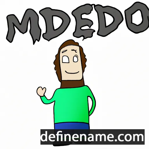 cartoon of the name Mejd