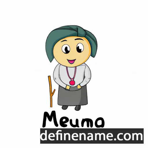 cartoon of the name Mejmuna