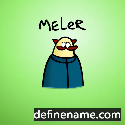 cartoon of the name Melaer