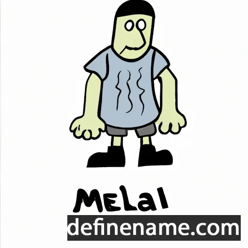 cartoon of the name Melan