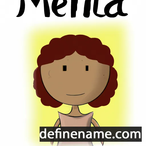 cartoon of the name Melana