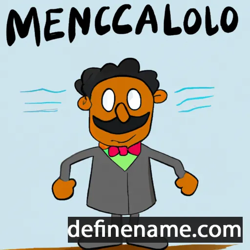 cartoon of the name Melancio