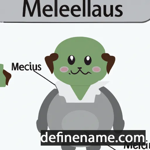 cartoon of the name Melaneus