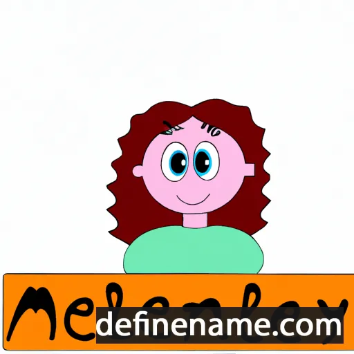 cartoon of the name Melaney