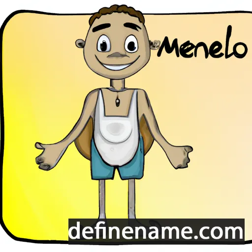 Melanio cartoon