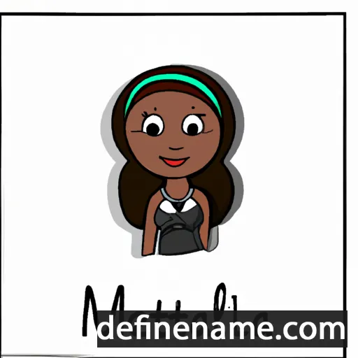 cartoon of the name Melanita