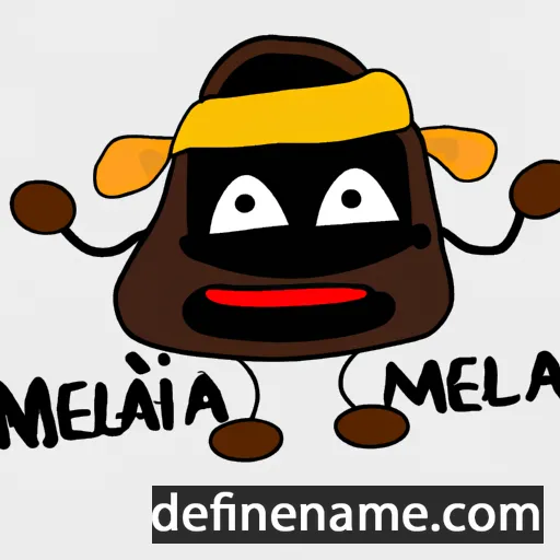 cartoon of the name Melanja