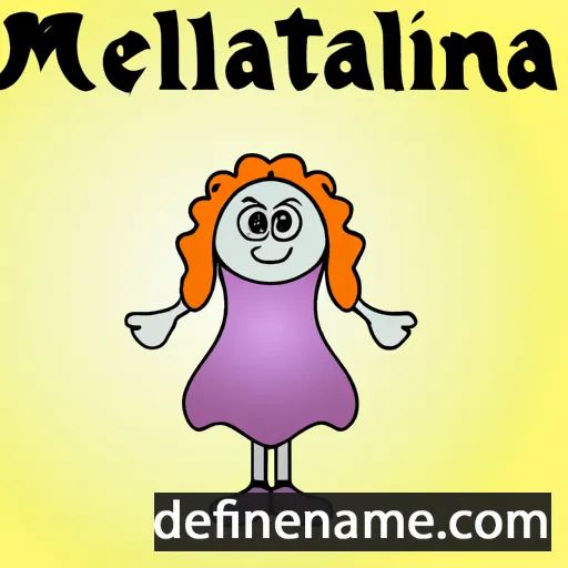 cartoon of the name Melanthia