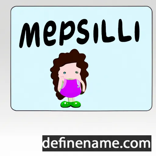 cartoon of the name Melasipp