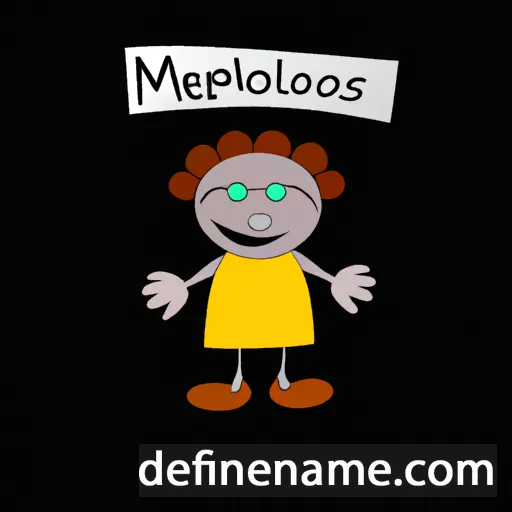 cartoon of the name Melasippos