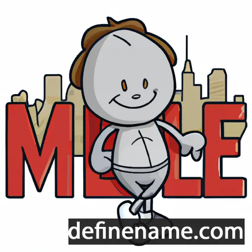 cartoon of the name Melbourne