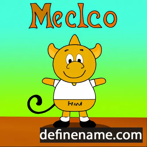 cartoon of the name Melciòr