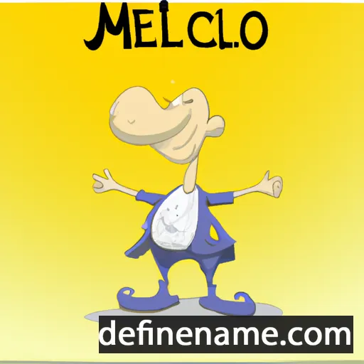 cartoon of the name Melcior