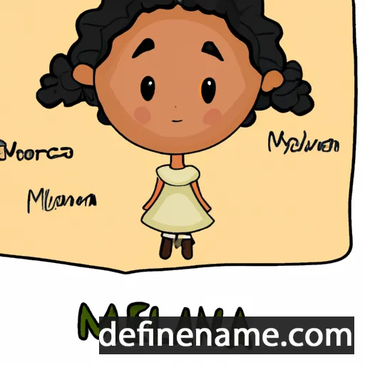 cartoon of the name Meleana