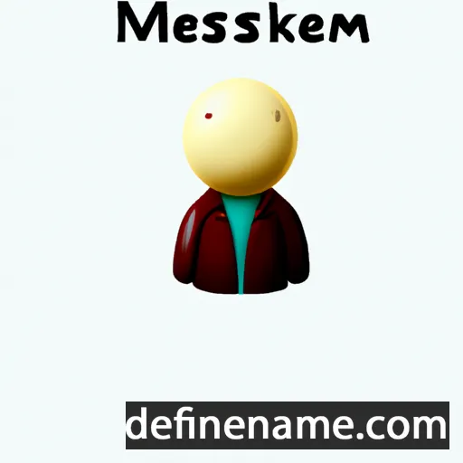 cartoon of the name Meleksima