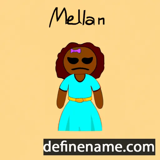 cartoon of the name Melelani