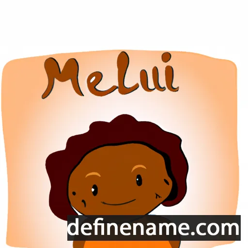 cartoon of the name Melelu