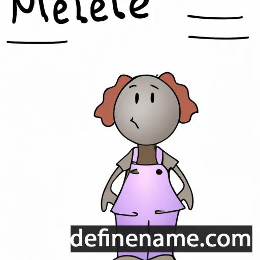 cartoon of the name Melene