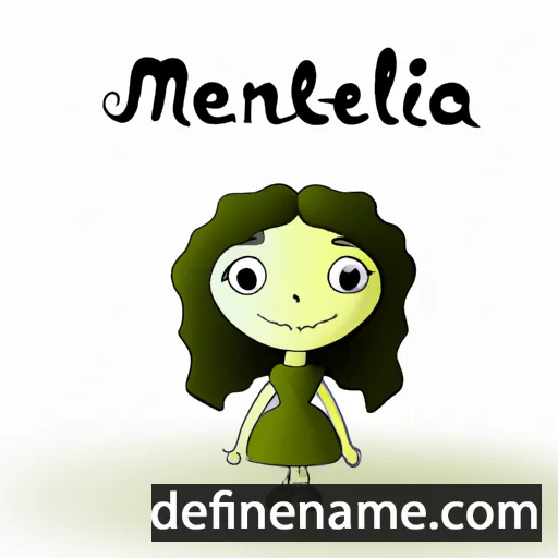 cartoon of the name Meletina