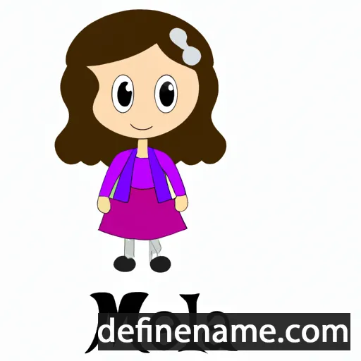 cartoon of the name Melia