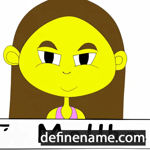 cartoon of the name Meliah