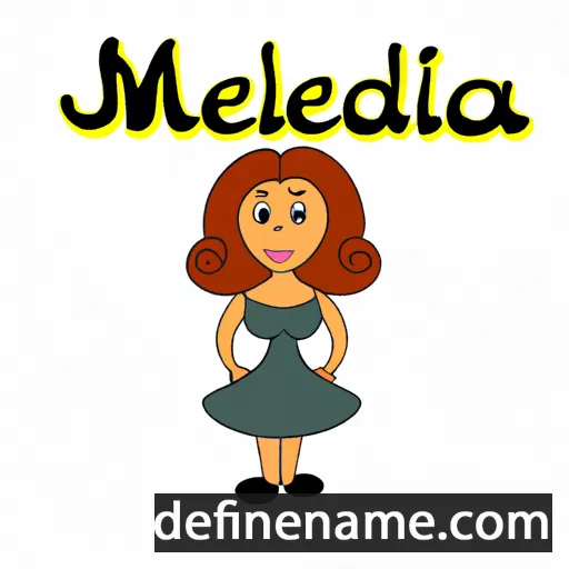 cartoon of the name Melianda