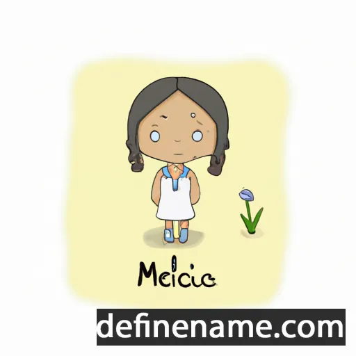 cartoon of the name Melica