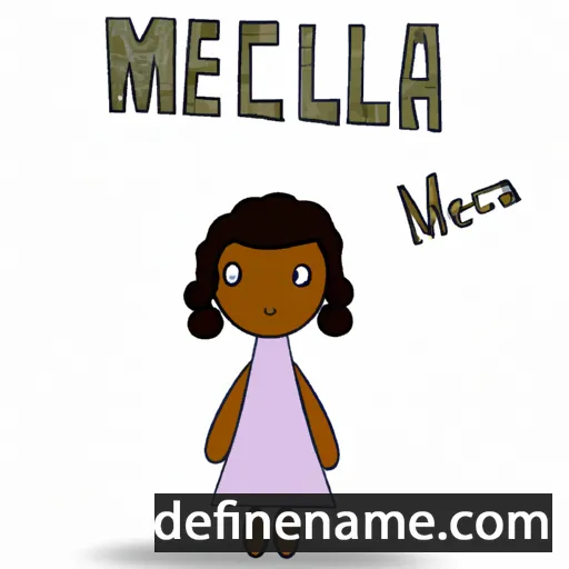 cartoon of the name Melicia