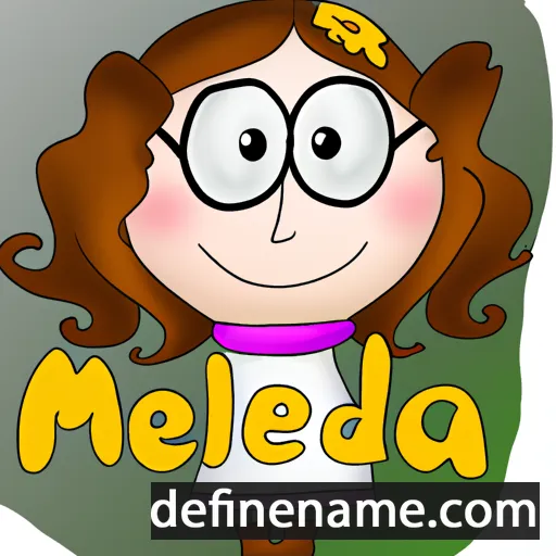 cartoon of the name Melida