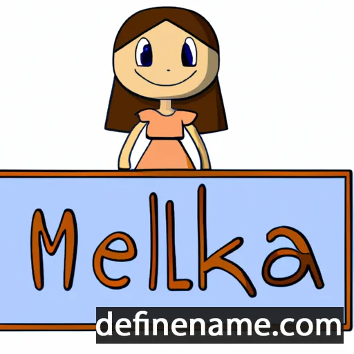 cartoon of the name Melika