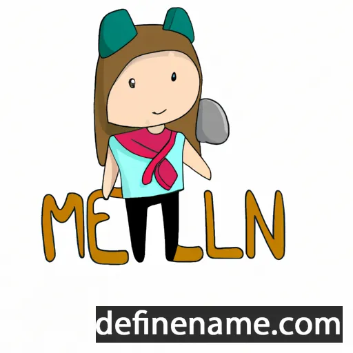 cartoon of the name Melin