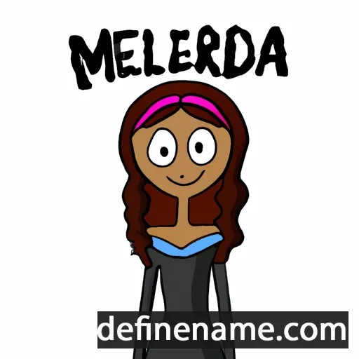 Melindra cartoon