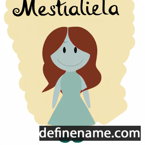 cartoon of the name Melisentia