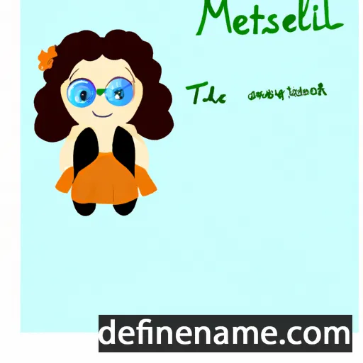 cartoon of the name Melissanthe