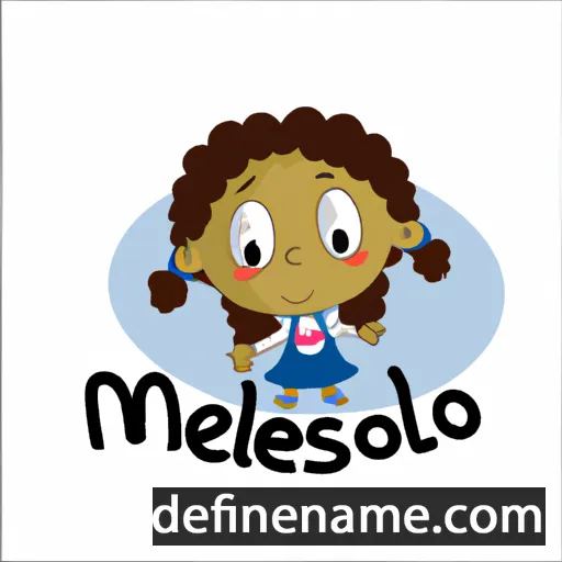 cartoon of the name Melisseo